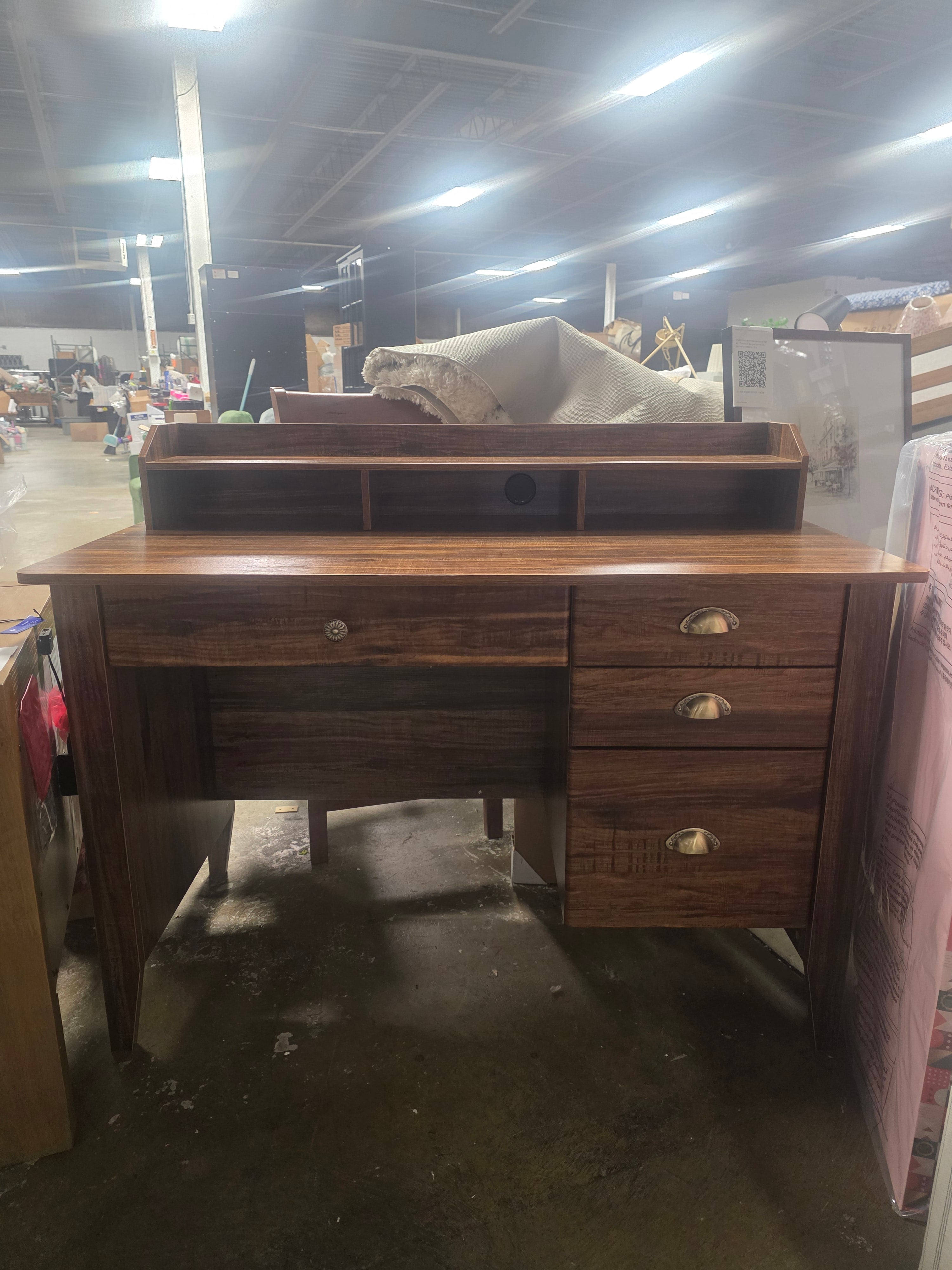 Homfa 47 in Computer Desk, Home Office Writing Table with 4 Drawers - SHOWROOM ITEM 