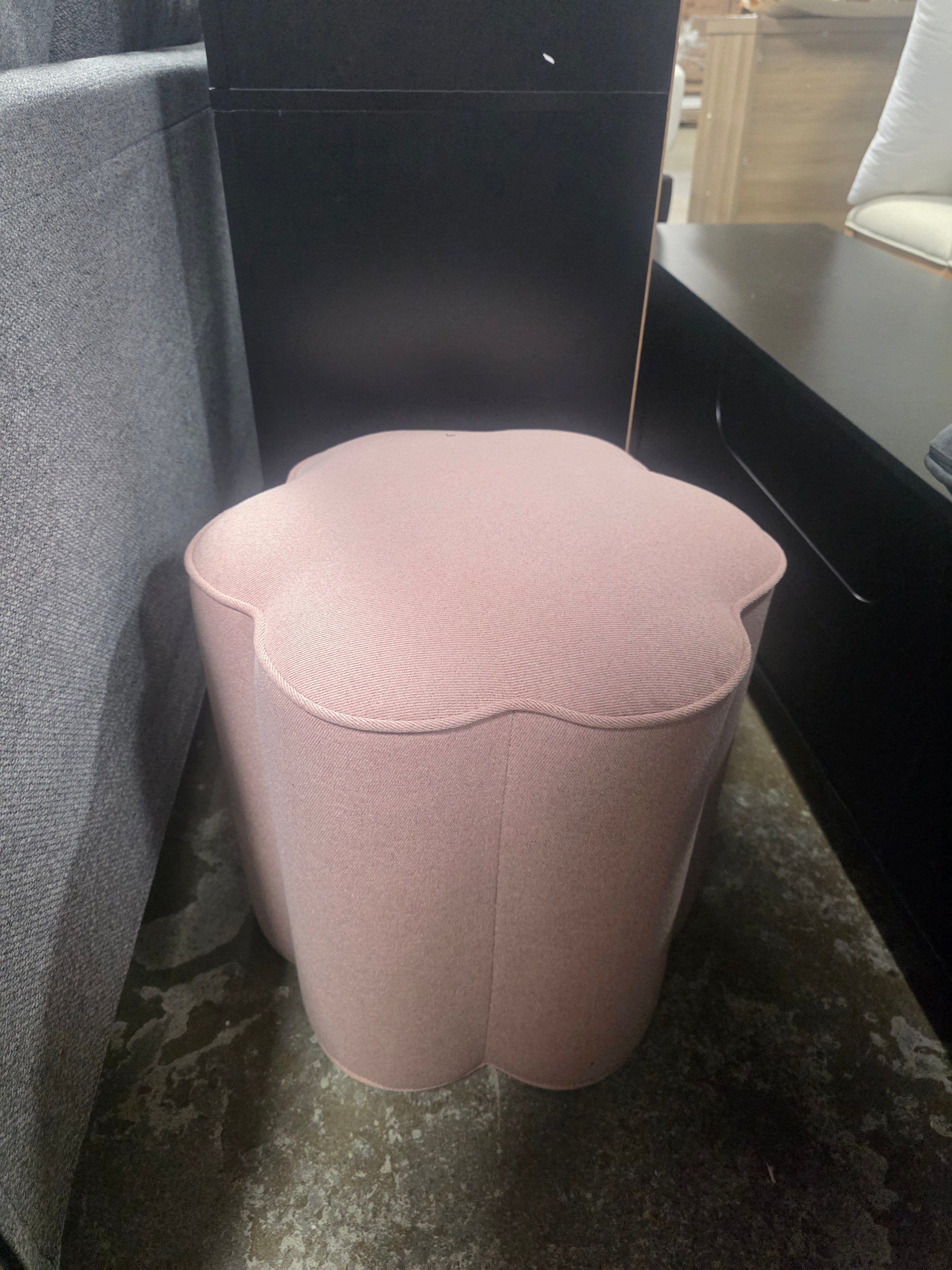 Scalloped Upholstered Ottoman - Room Essentials™ - SHOWROOM ITEM 