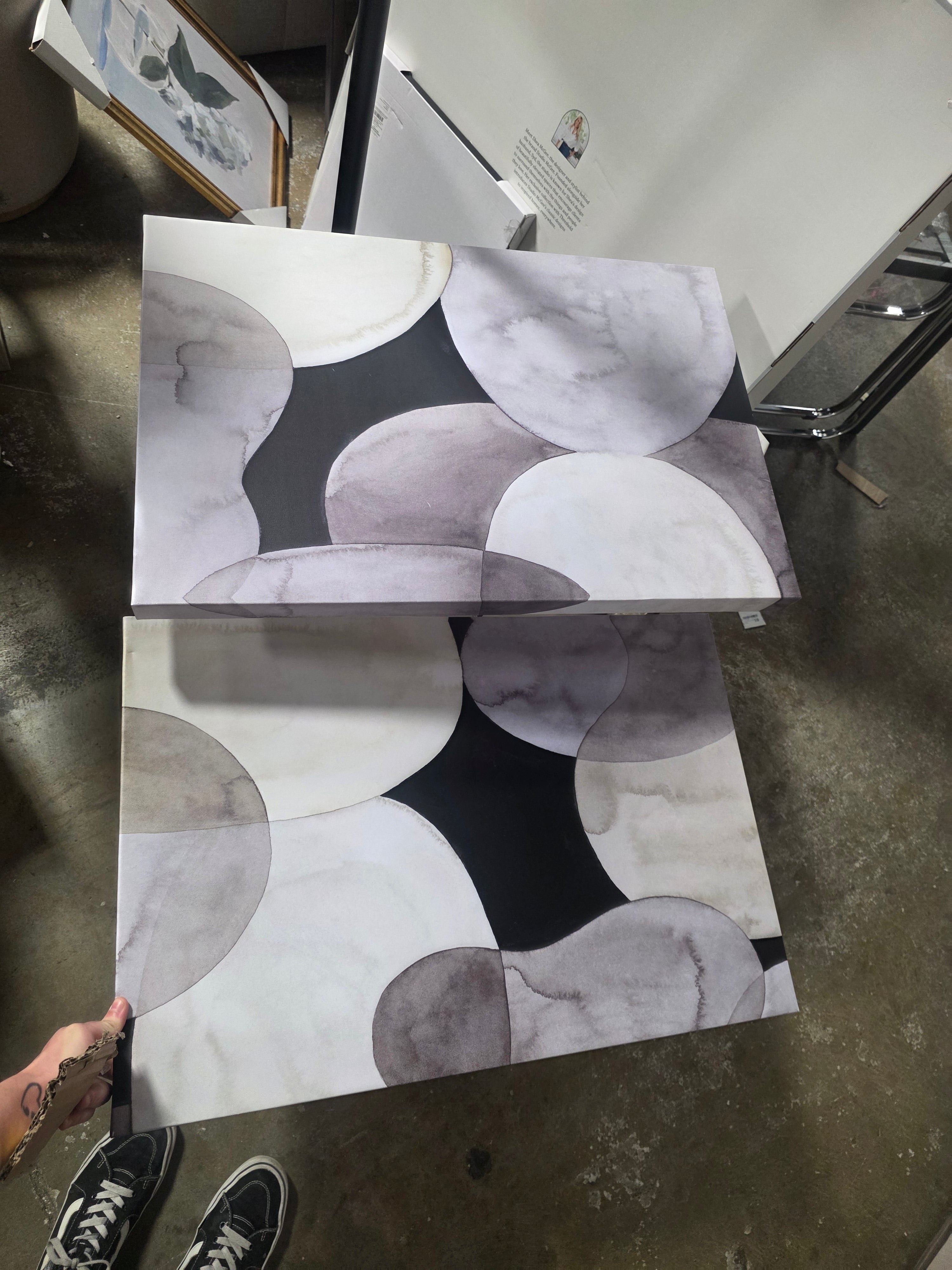 " Fresco Floral I " 2 - Pieces Painting Print - SHOWROOM ITEM 