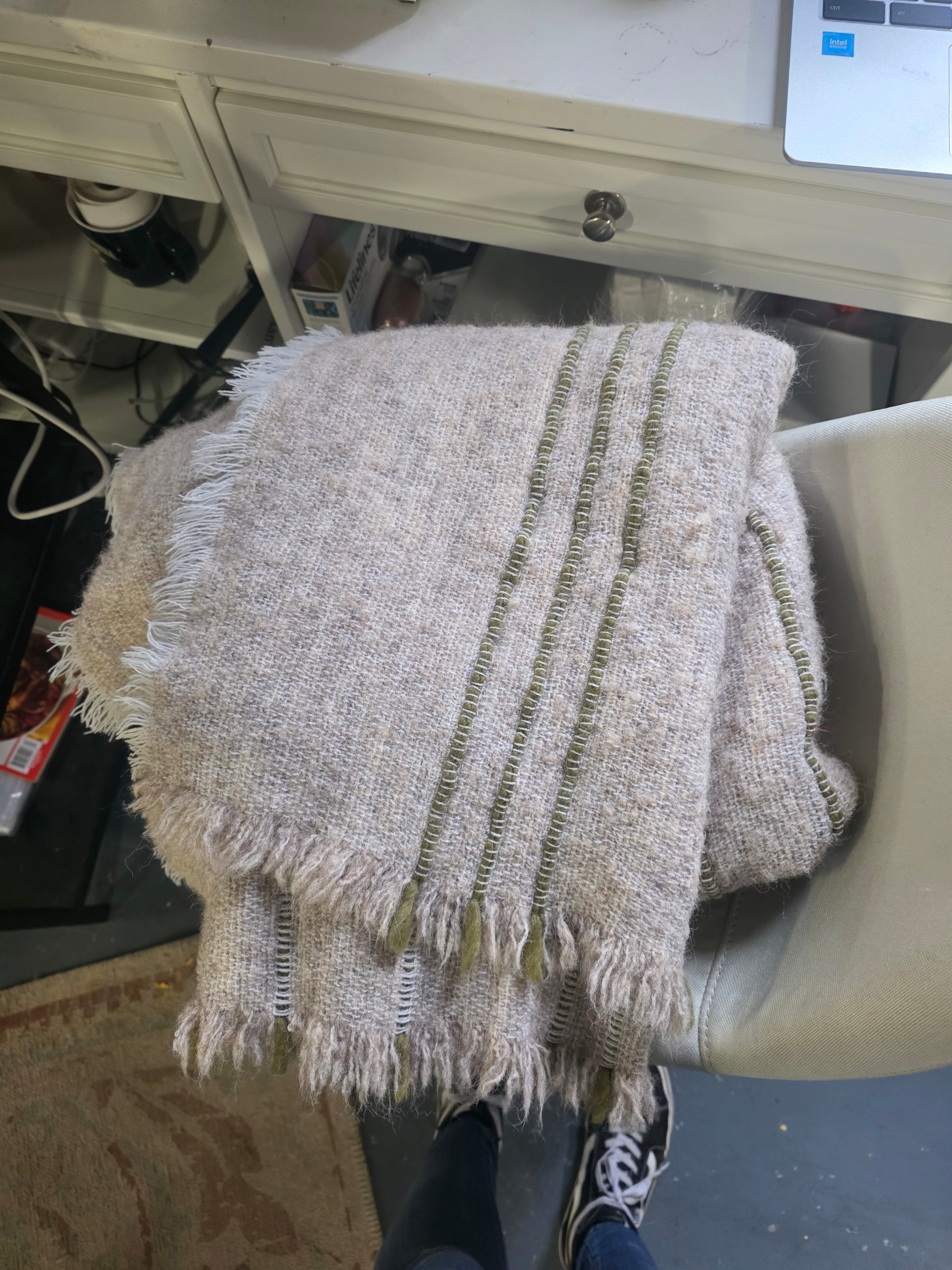 Cozy Stripe Throw Blanket - Hearth & Hand™ with Magnolia - SHOWROOM ITEM 