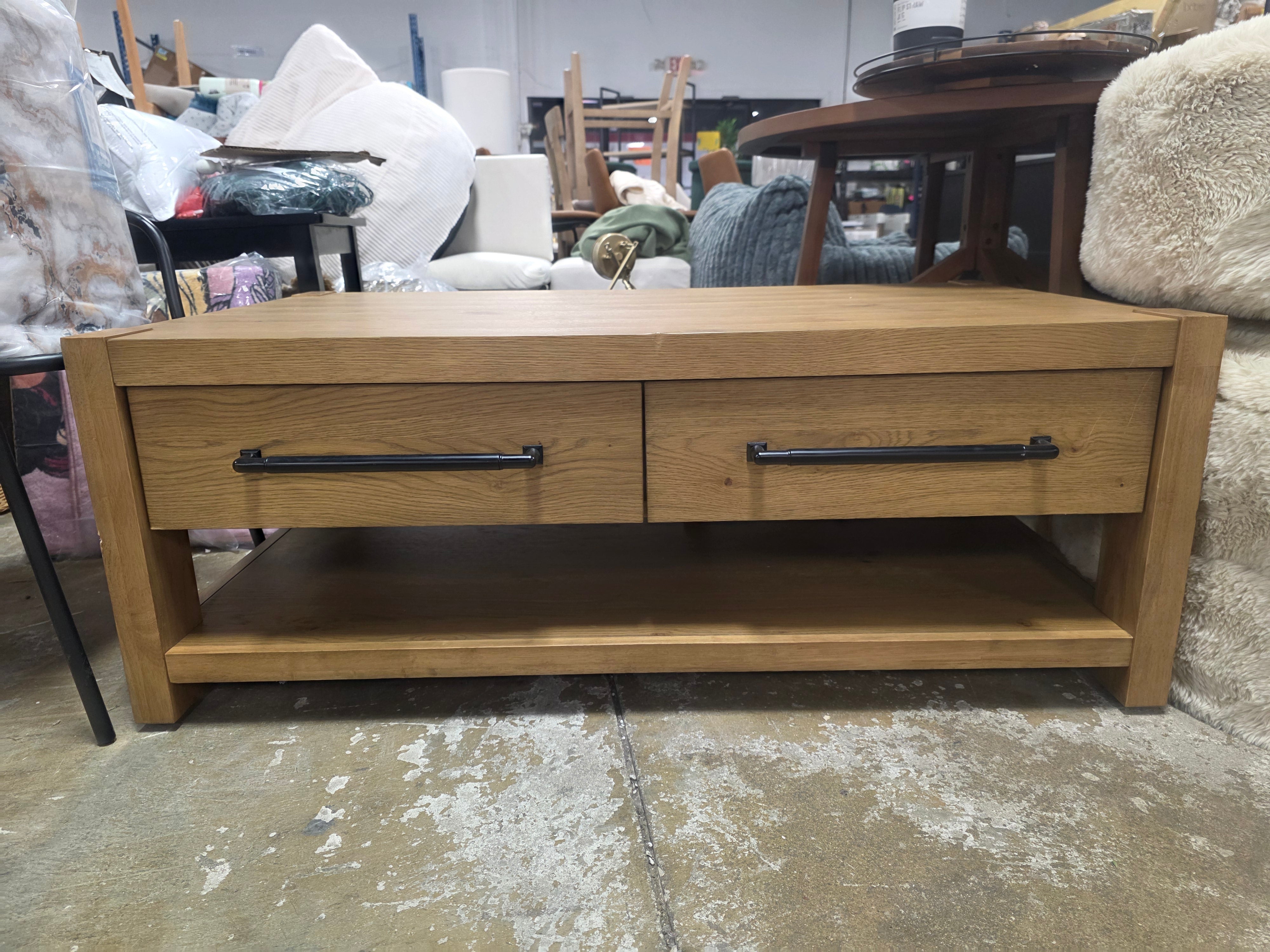 Davie 48" Rectangle Wood Coffee Table - SHOWROOM ITEM 