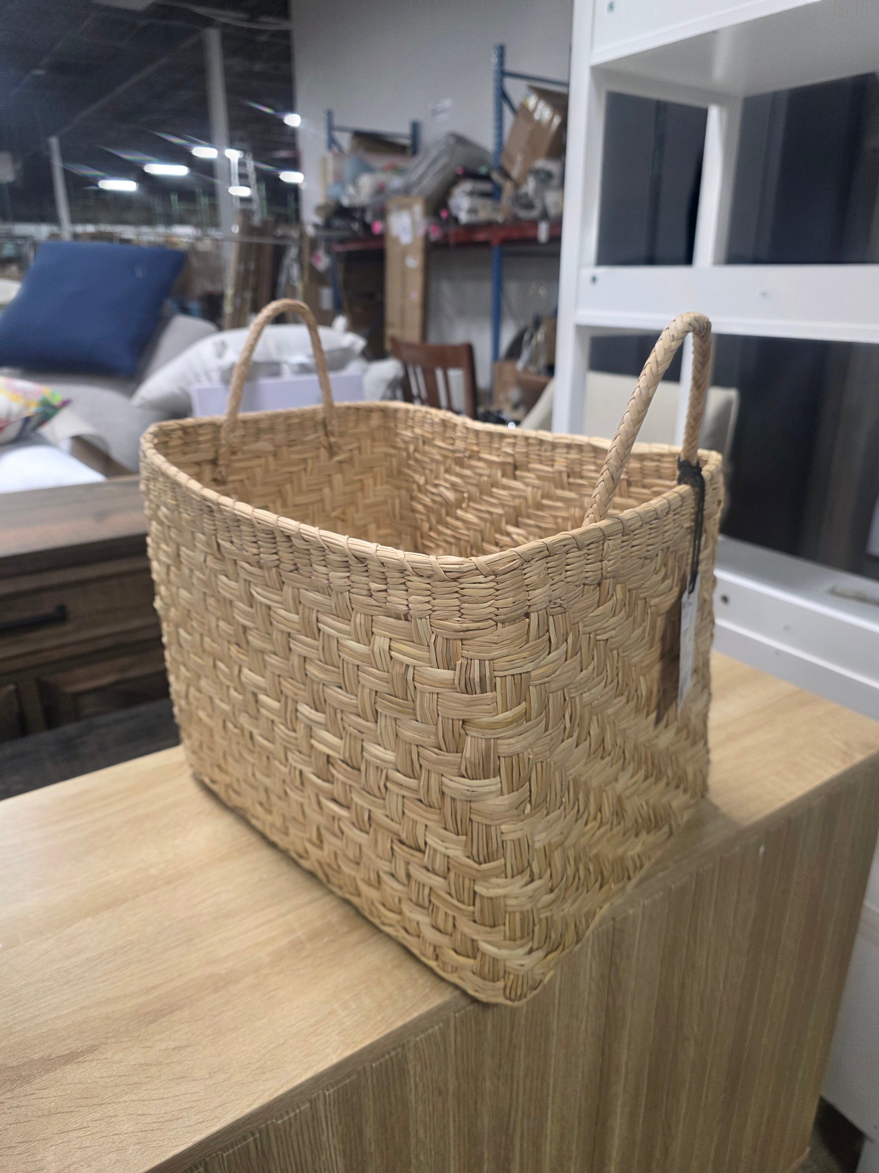 Rectangular Woven Storage Basket - Hearth & Hand™ with Magnolia - SHOWROOM ITEM 