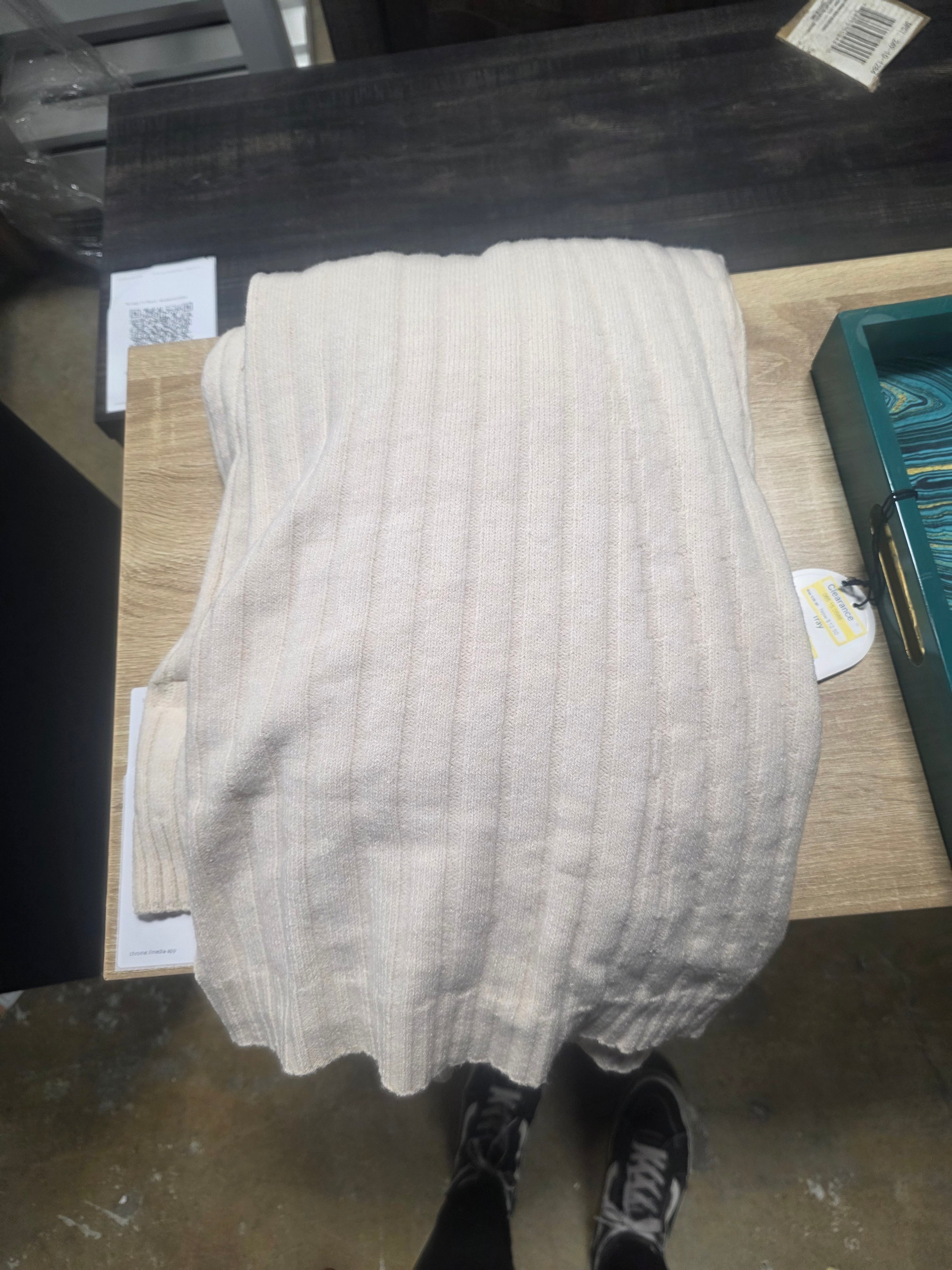 Casual Mixed Rib Throw Blanket - Threshold - SHOWROOM ITEM 