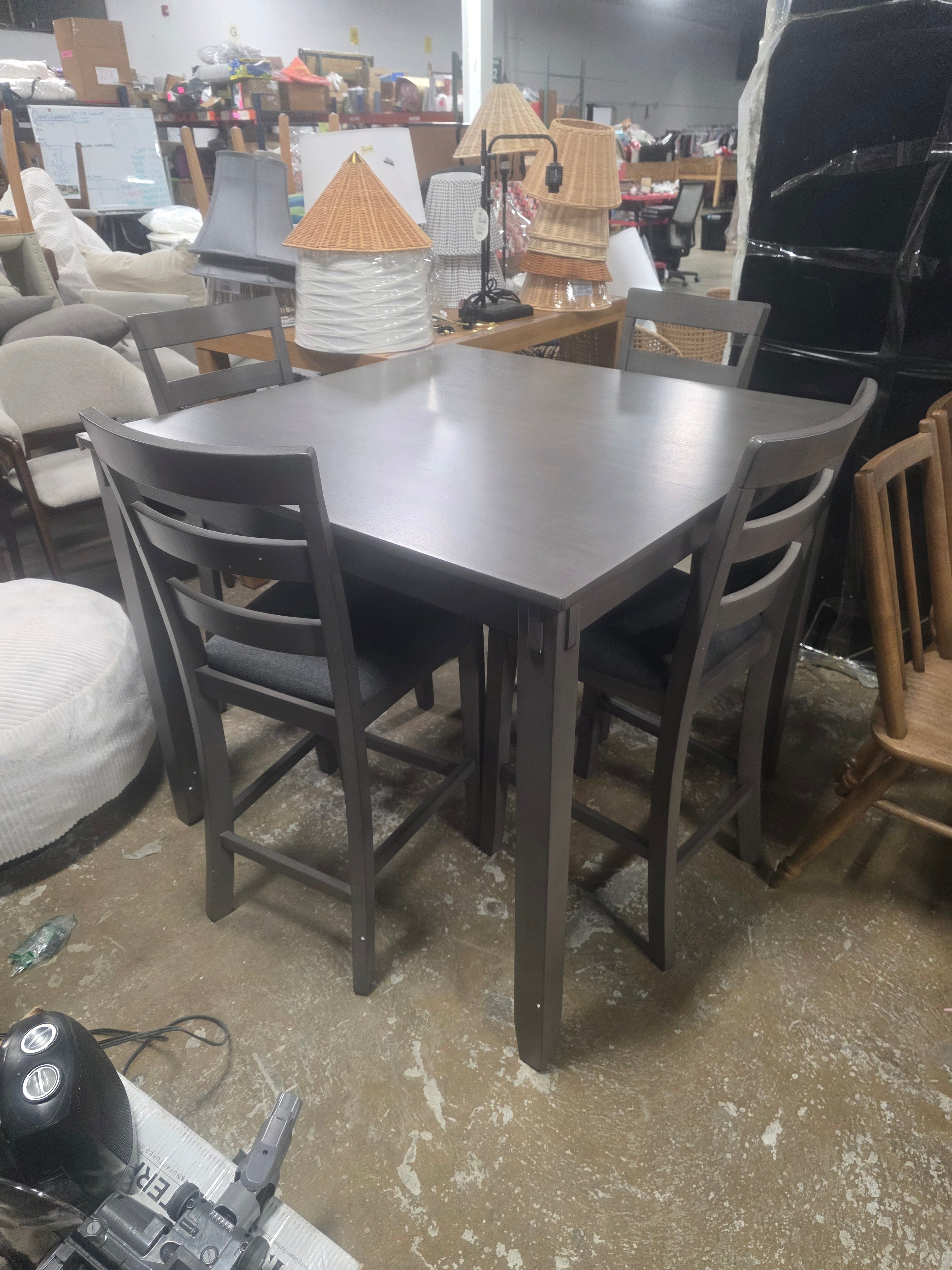 Bridson Counter Height Dining Table and 4 Bar Stools - SHOWROOM ITEM 