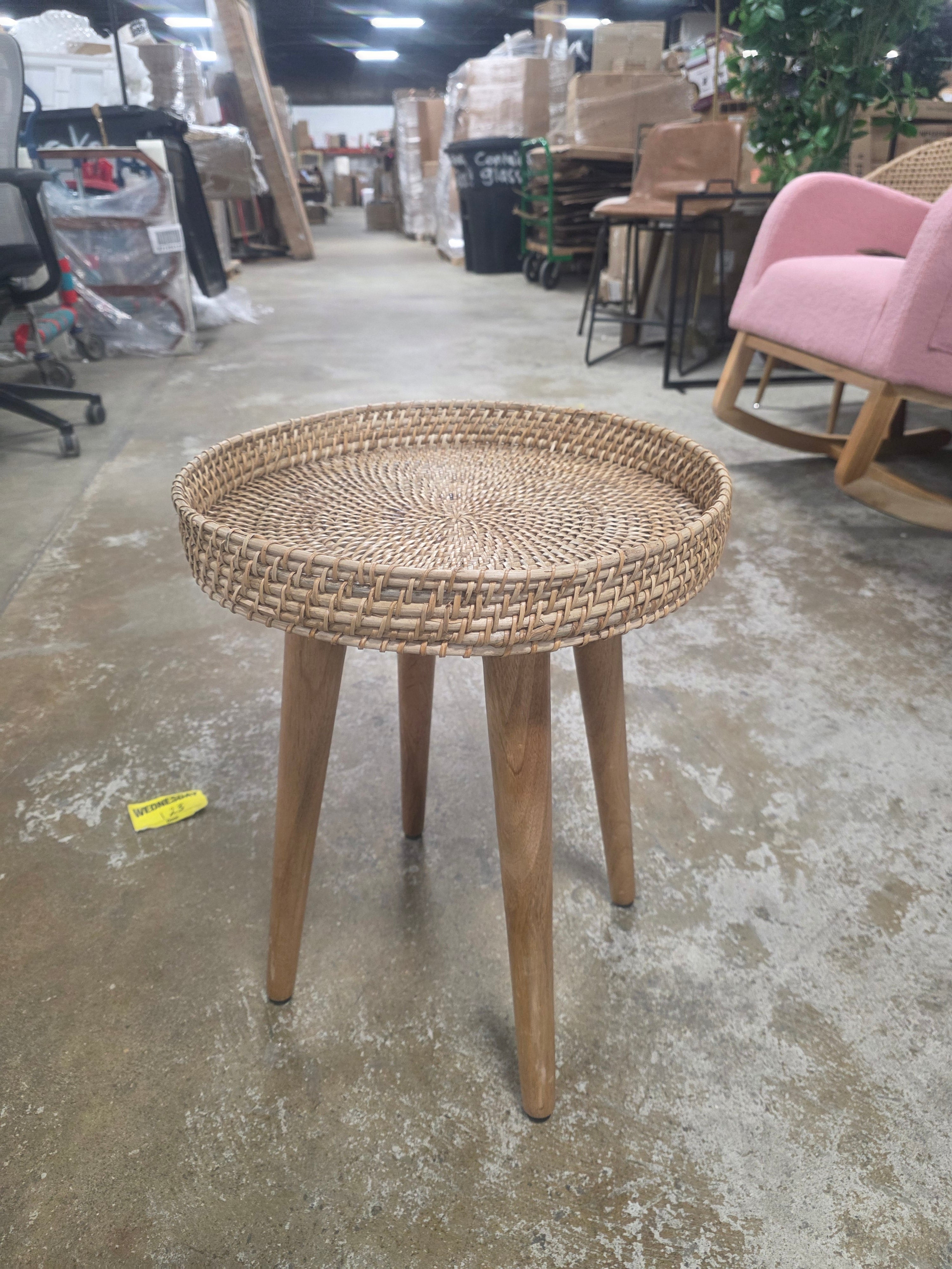 Round Natural Woven Accent Table - Threshold™ - SHOWROOM ITEM 