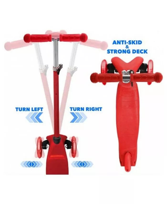Rugged Racers Mini 3 Wheel Scooter with LED Lights