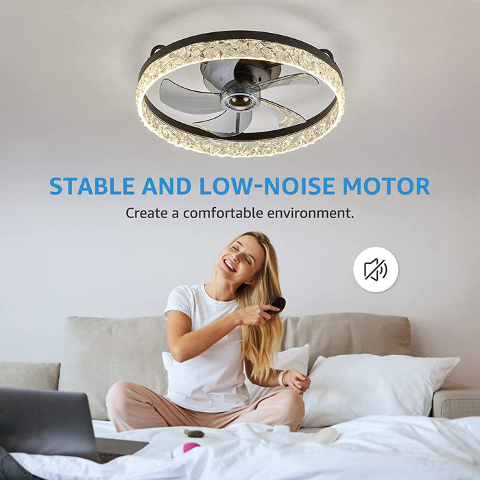 Peronne Dimmable Ceiling Fan with LED Lights