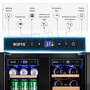 20 Bottle and 60 Can Series Nipus Dual Zone Built-in and Freestanding Wine & Beverage Refrigerator Tempered