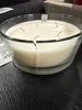 5-Wick Clear Glass Pampas Jar Candle White 28oz - Hearth & Hand™ with Magnolia: Soy Blend, 40hr Burn Time SHOWROOM ITEM