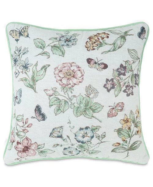 Butterfly Meadow Tapestry Decorative Pillow
