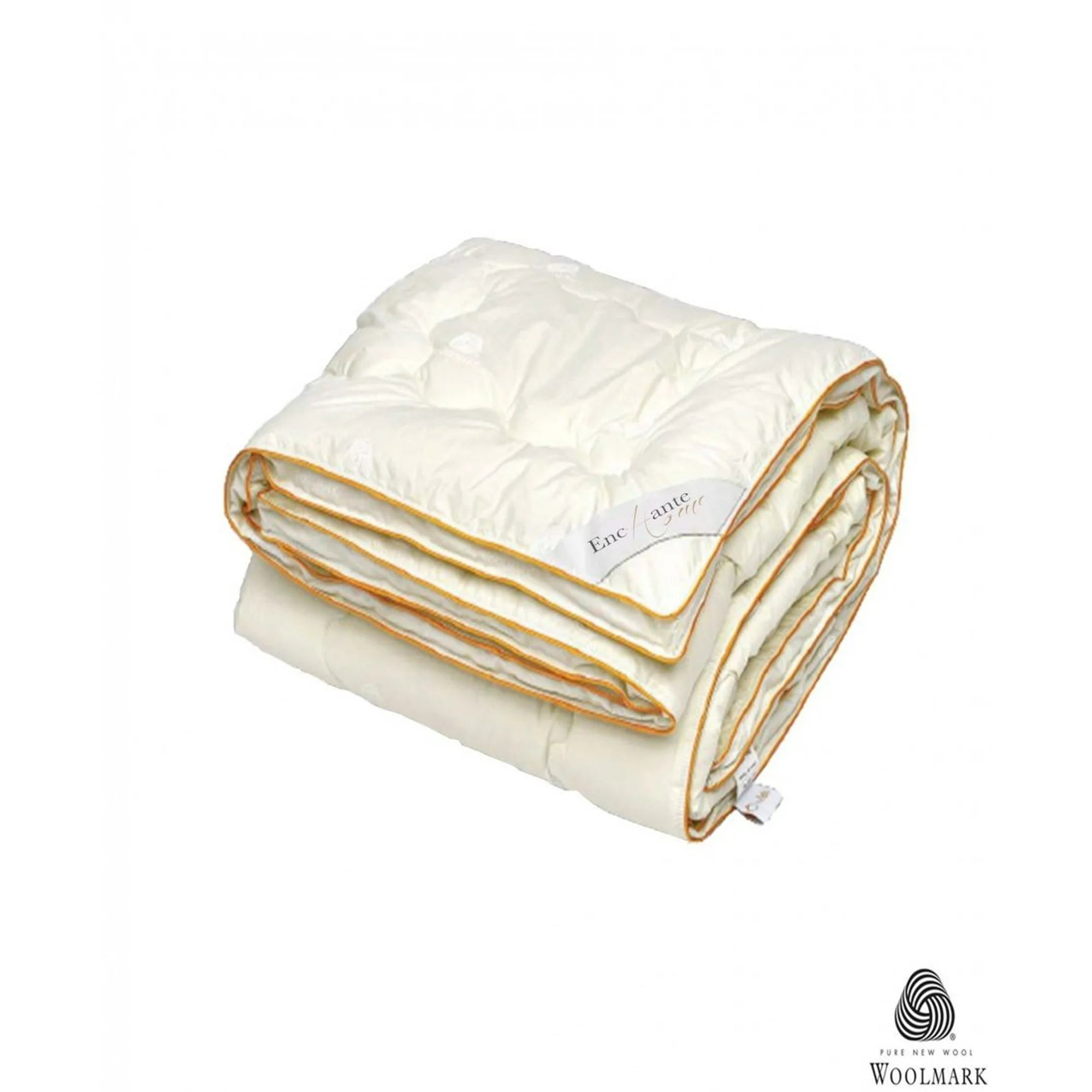 Luxury Wool White Solid Queen Comforter Cotton with (Wool Fill)