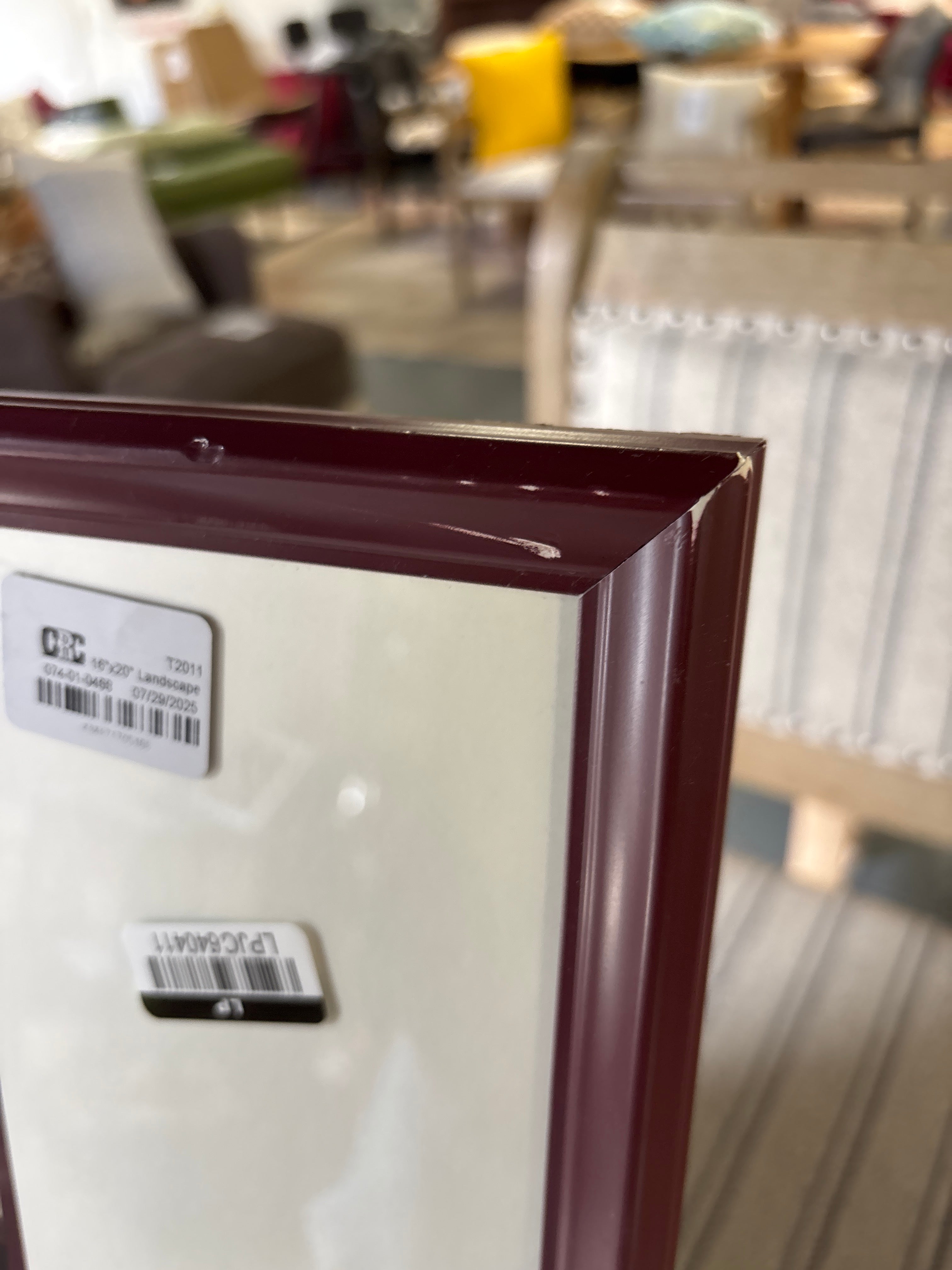 16"x20" Landscape with Color Frame and Mat Wall Art SHOWROOM ITEM