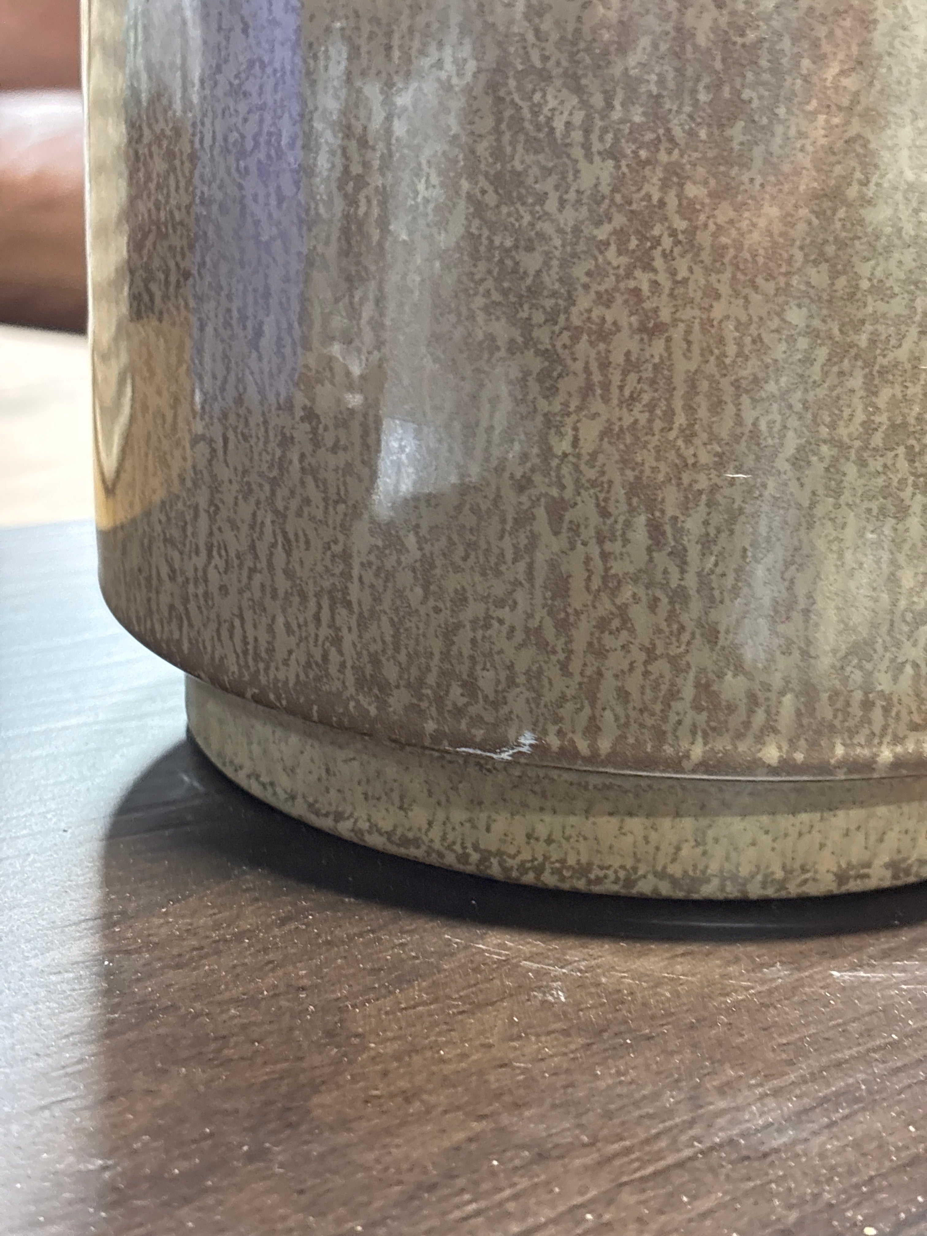 (No Stand) Ceramic Glazed Indoor Outdoor Planter Pot - Brown SHOWROOM ITEM