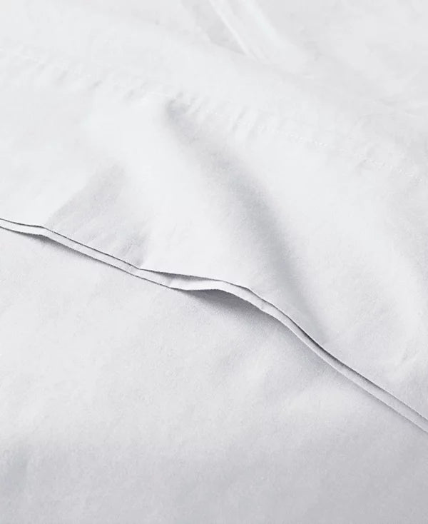 Peached Cotton Percale 3-Pc. Sheet Set, Twin