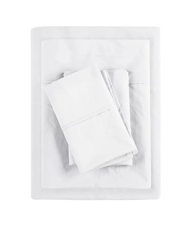 Peached Cotton Percale 3-Pc. Sheet Set, Twin