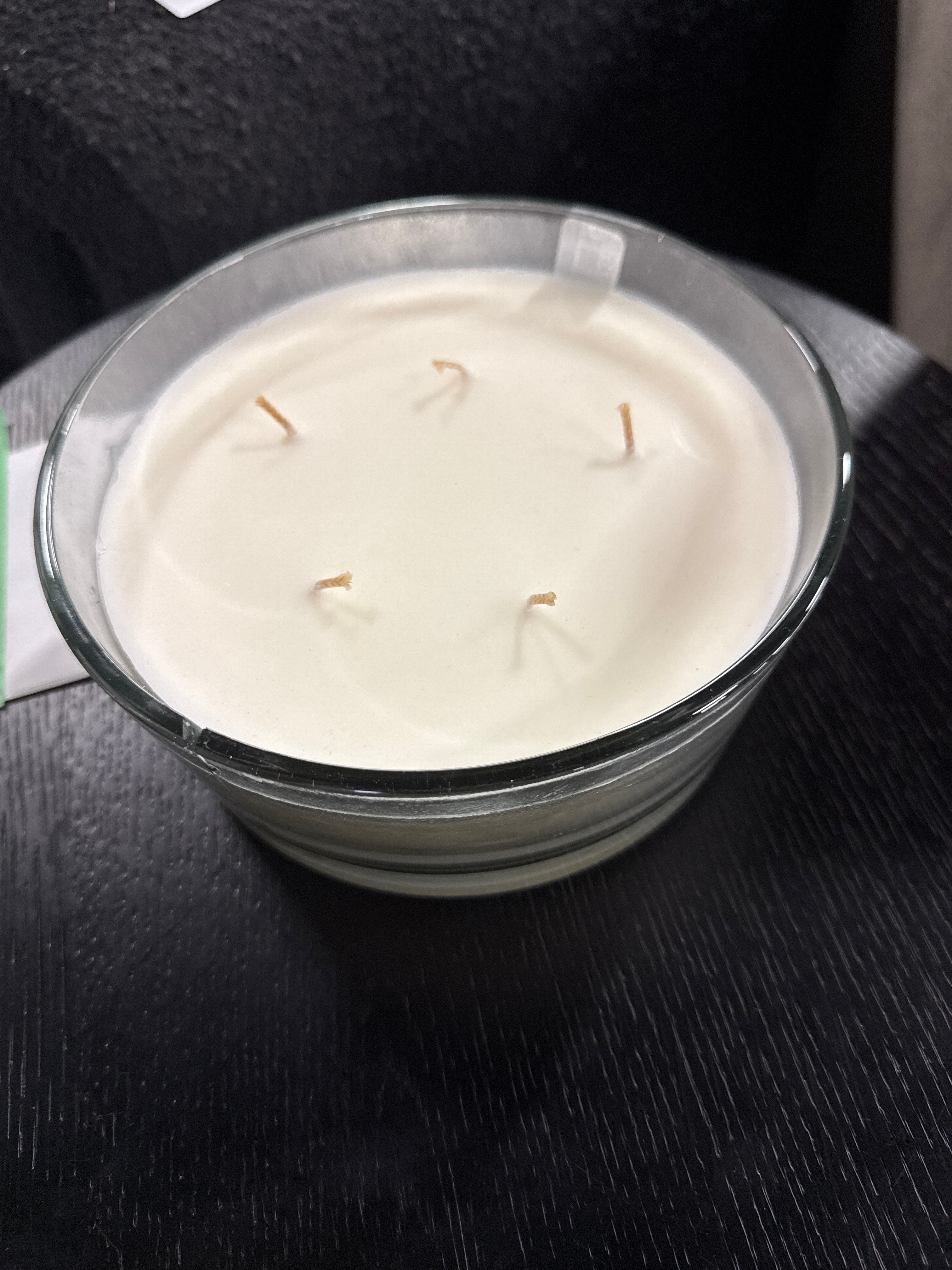 5-Wick Clear Glass Pampas Jar Candle White 28oz - Hearth & Hand™ with Magnolia: Soy Blend, 40hr Burn Time SHOWROOM ITEM