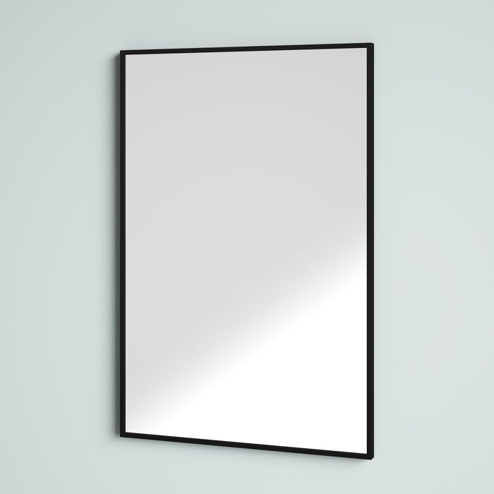 Black Modern Wall-Mounted Bathroom/Vanity Mirror