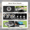 4-Burner Propane Gas Grill and Griddle Combo with Side Burner in Black