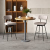 Counter Height Upholstered Swivel Bar Stool Set of 2