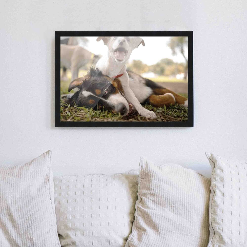 Black Picture Frame - Wood Picture Frame Complete with UV - Noir Classique - Set of 4