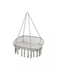 2 Person Hanging Hammock Chair w/ Cushion Macrame Swing 330 lbs Capacity Grey