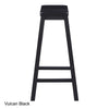 Vulcan Black Counter Stool 1-Piece