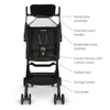 Ultra Compact Lightweight Travel Stroller for Babies & Toddlers, Black, Unisex