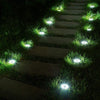 8 Pack Outdoor Solar Garden Landscape Ground Lights with Waterproof (White)