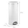 Baby Diaper Pail, White