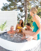4-Person Greystone Deluxe Square Bubble Spa Set