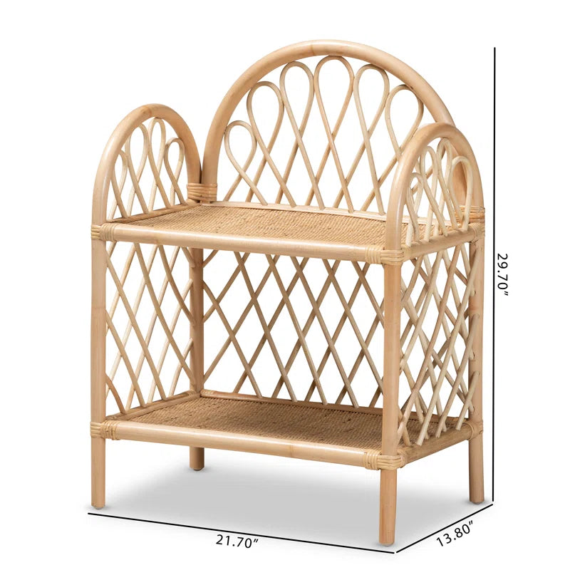 Triangle Rattan End Table Rattan End Table – Salvage & Co Indy