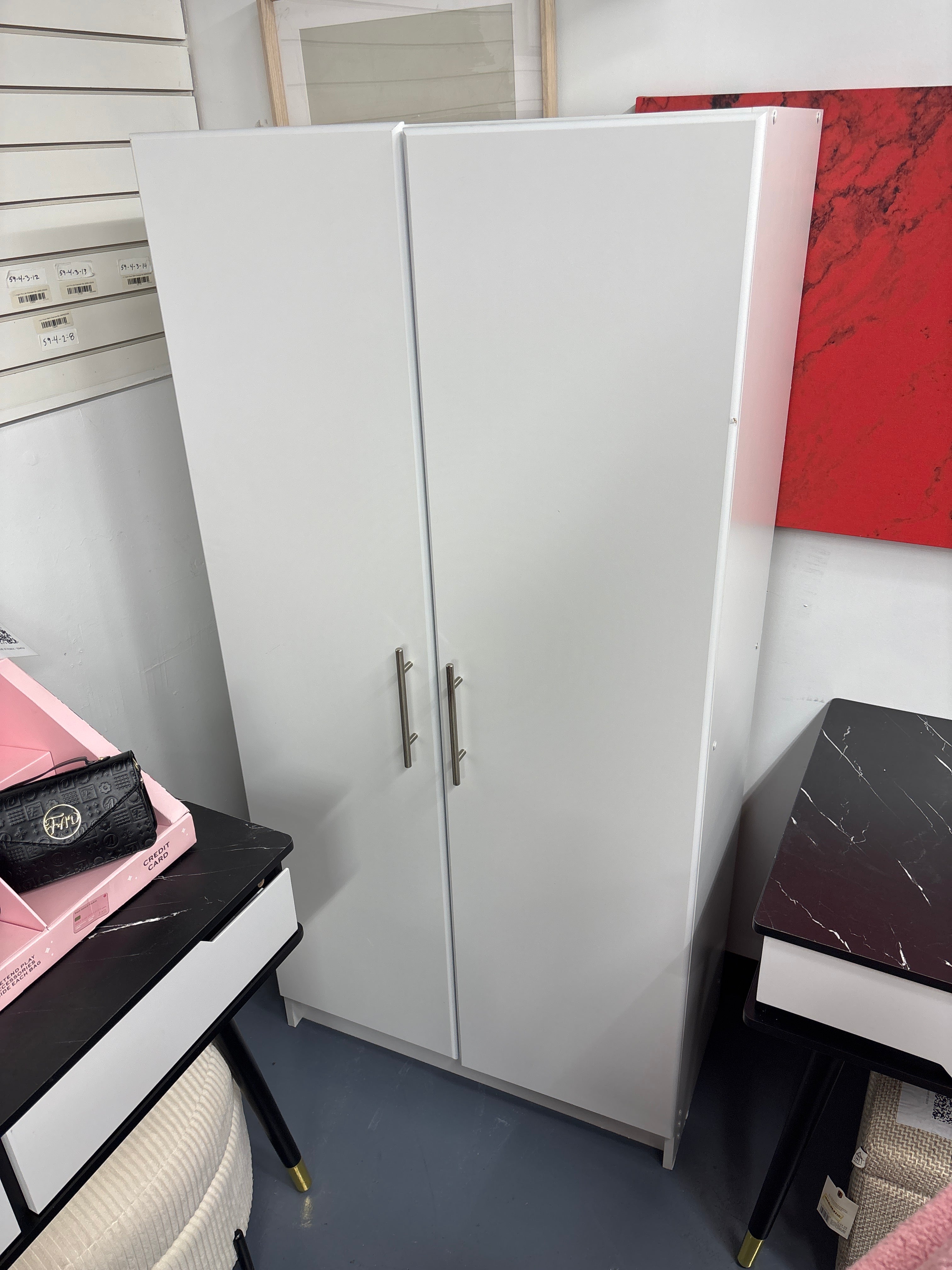 Elite 32" Storage Cabinet - White SHOWROOM ITEM