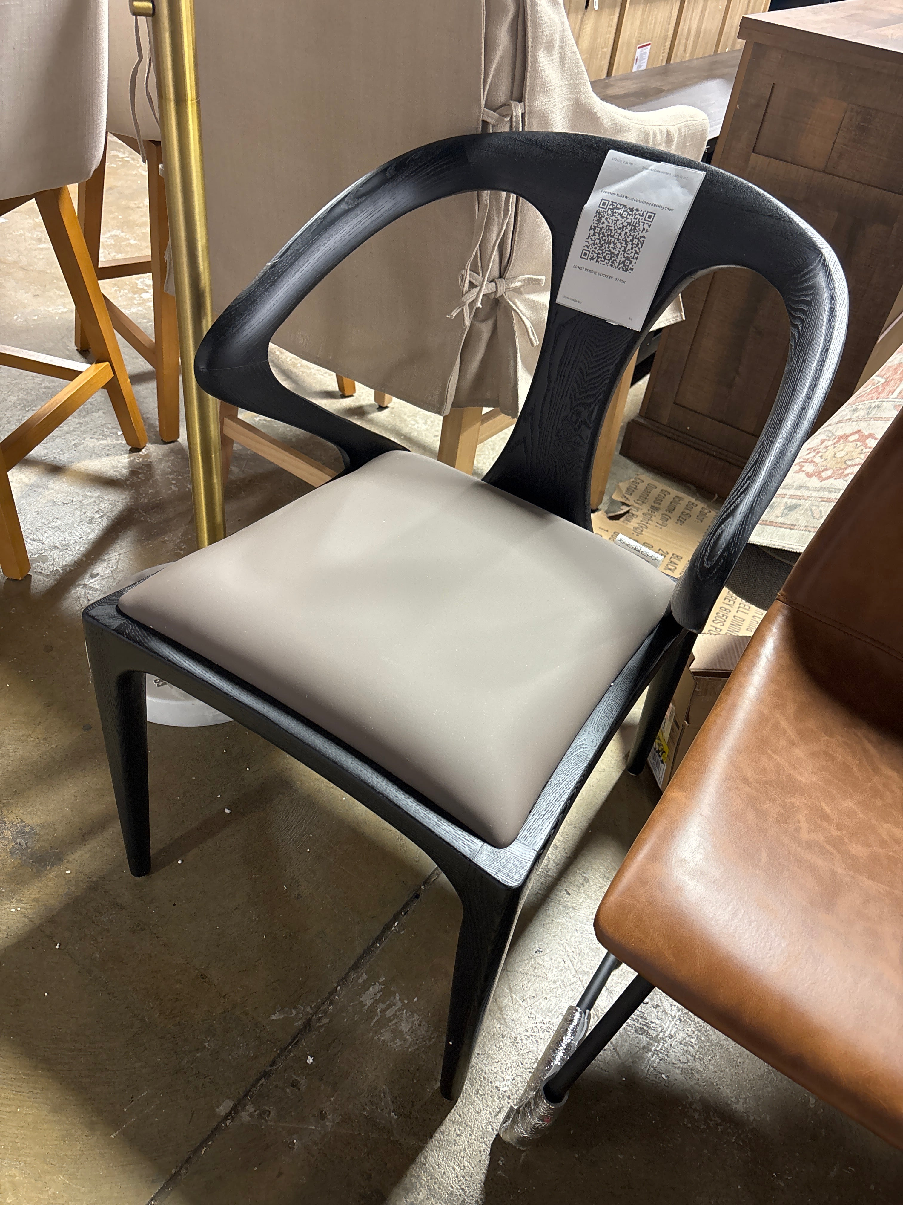 Downham Solid Wood Upholstered Dining Chair SHOWROOM ITEM
