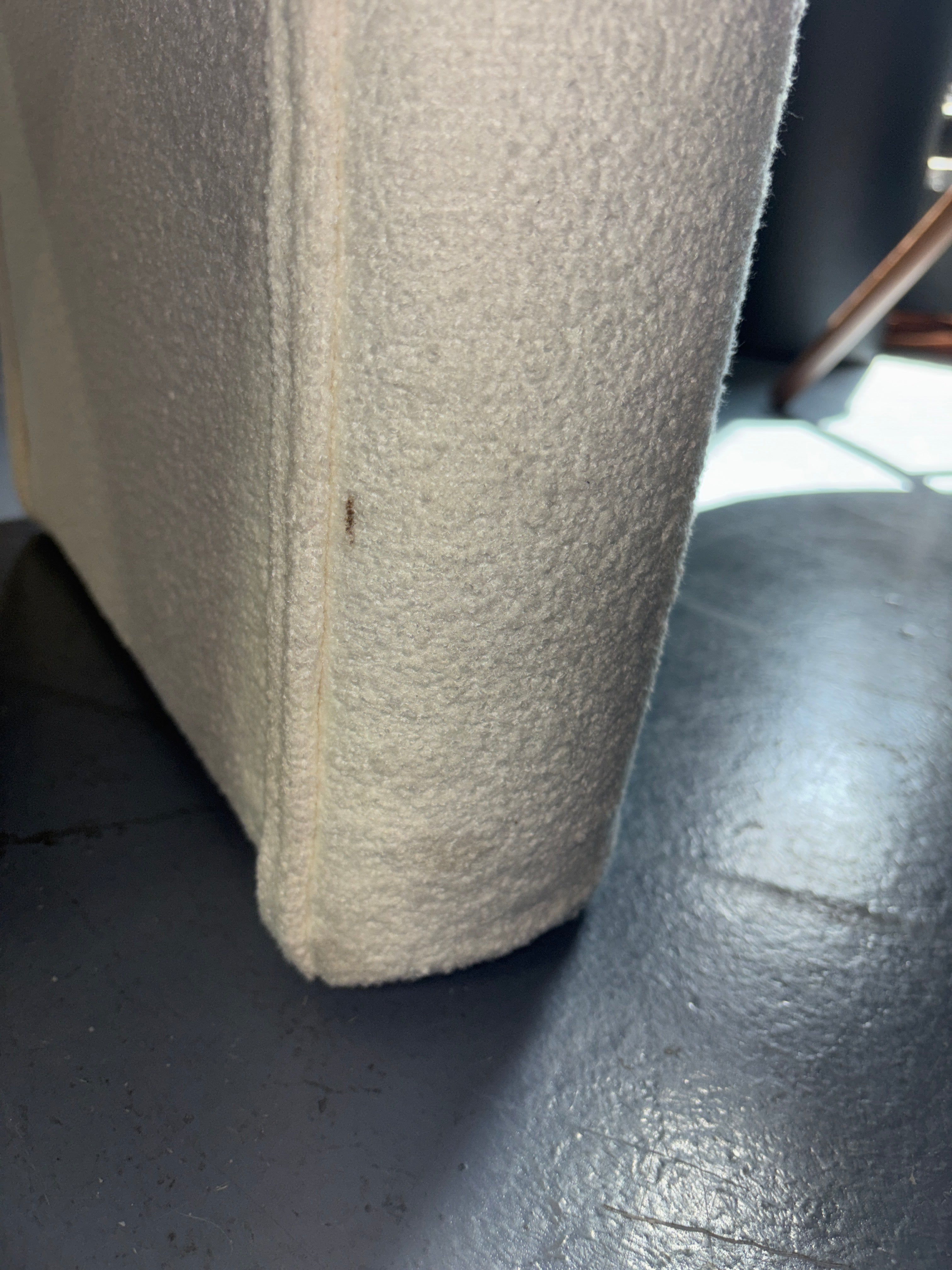Cicely Waterfall Ottoman - Cream Boucle SHOWROOM ITEM