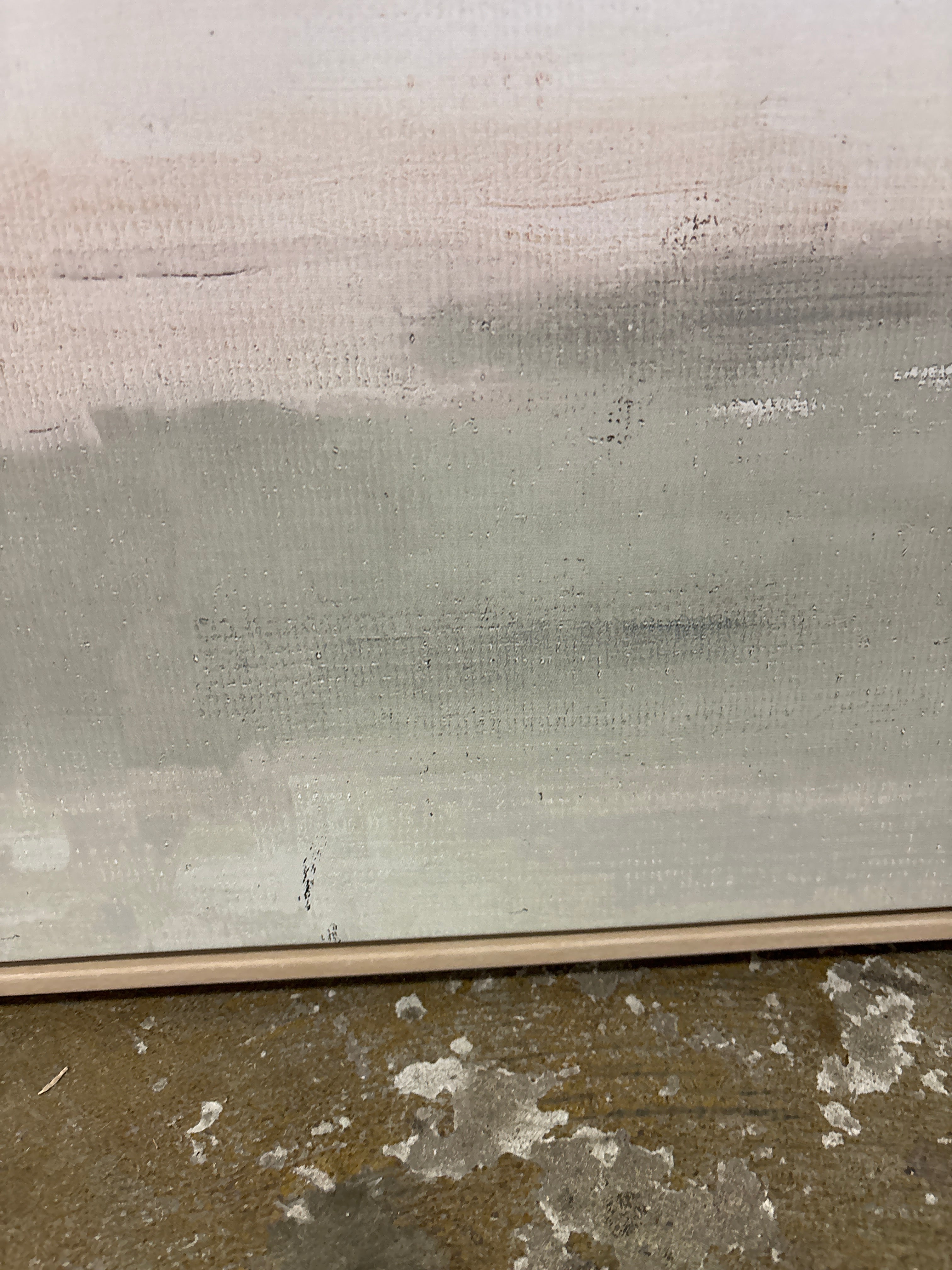 47" x 24" Haze Framed Wall Canvas - Beige Frame SHOWROOM ITEM