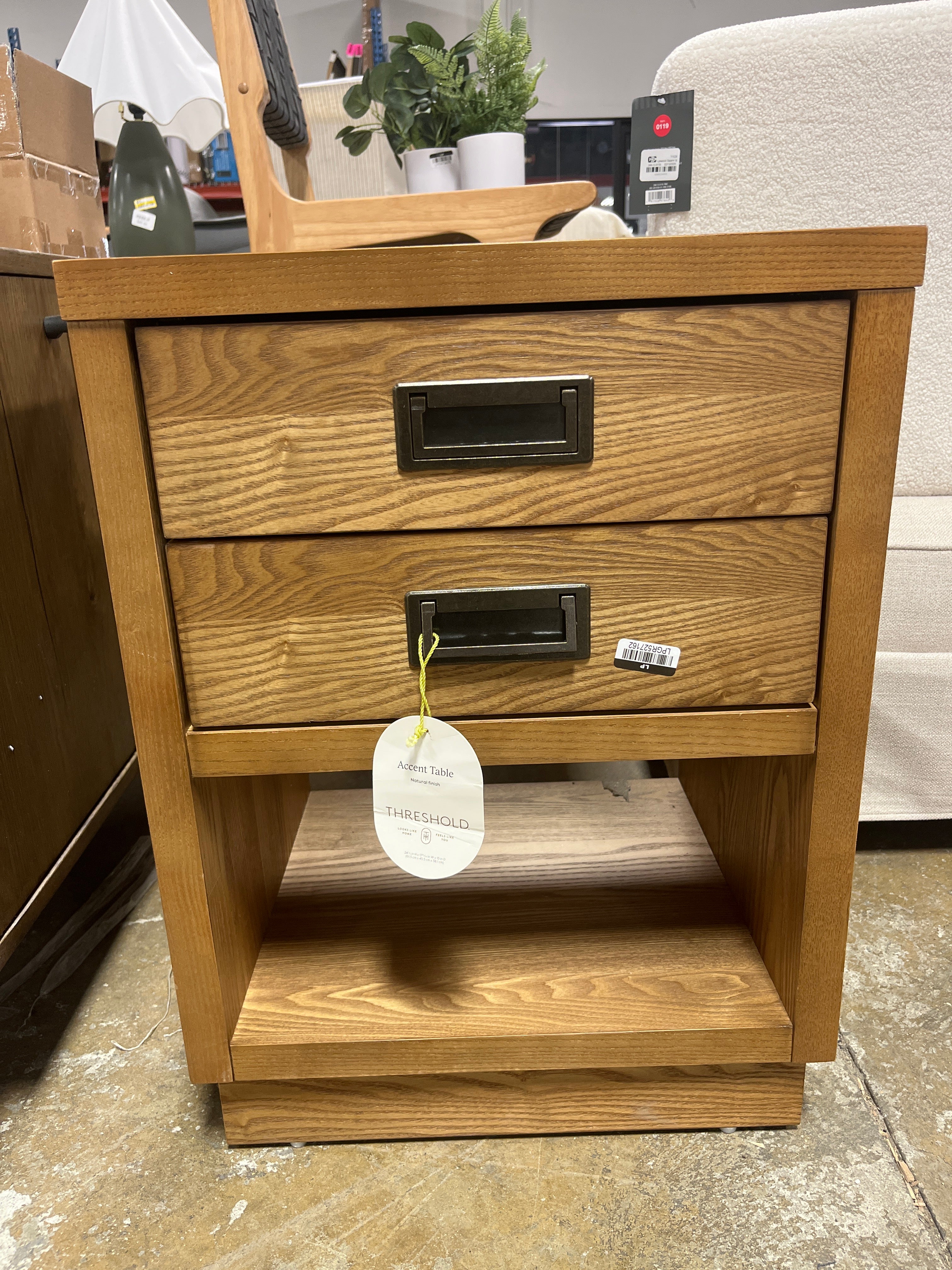Bourne Accent Table Natural - Threshold™ SHOWROOM ITEM