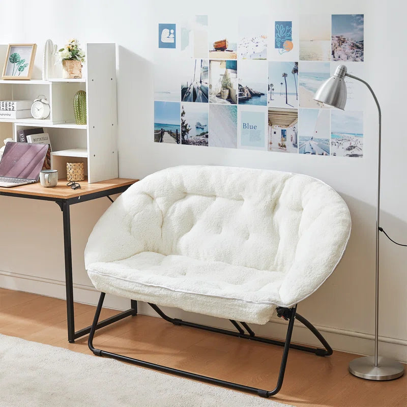 2East Two Seater Folding Padded Chair