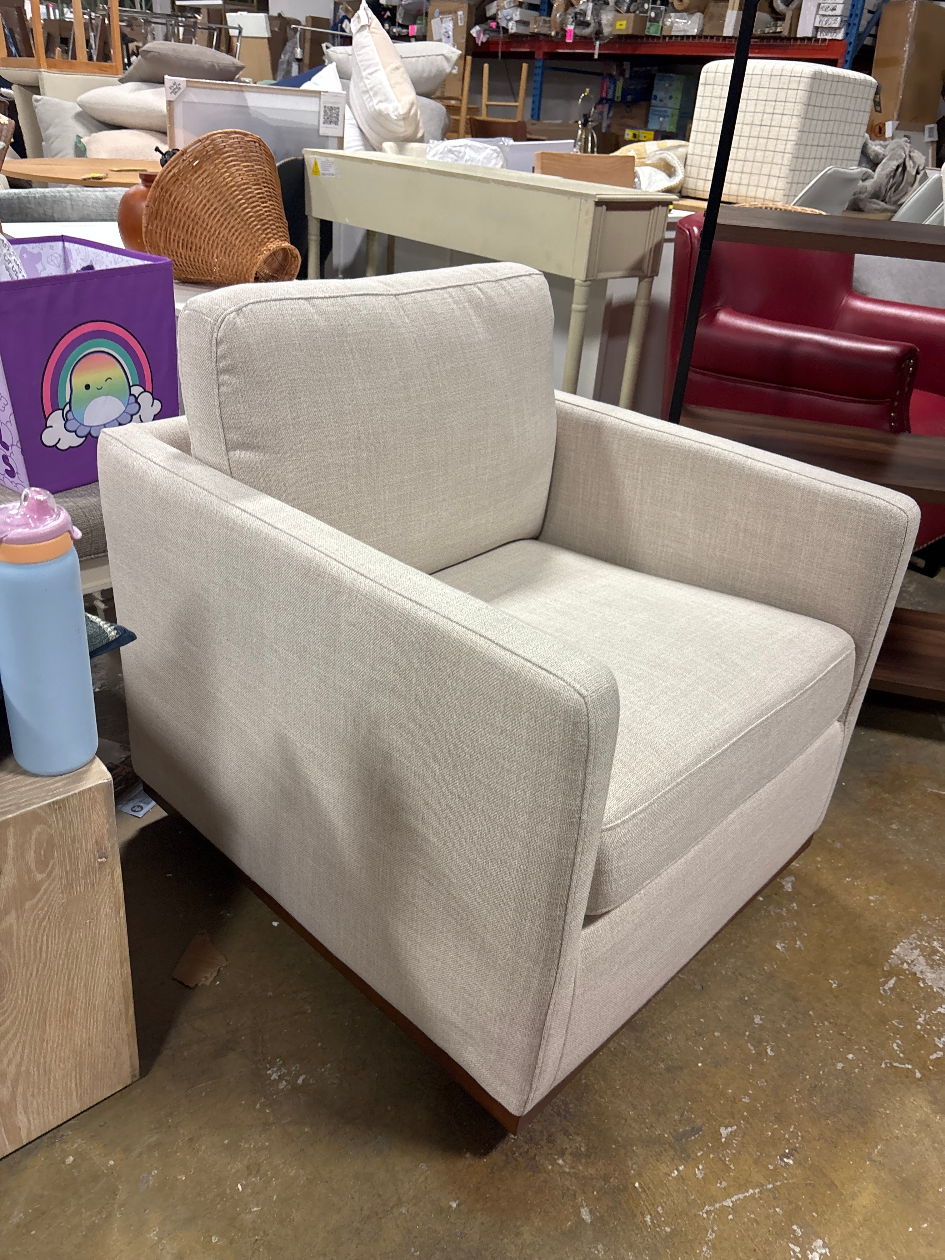 Bobbi Upholstered Swivel Armchair SHOWROOM ITEM