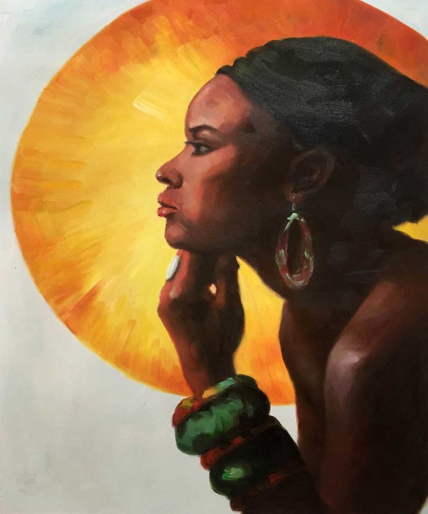 African Sun Reproduction SHOWROOM ITEM