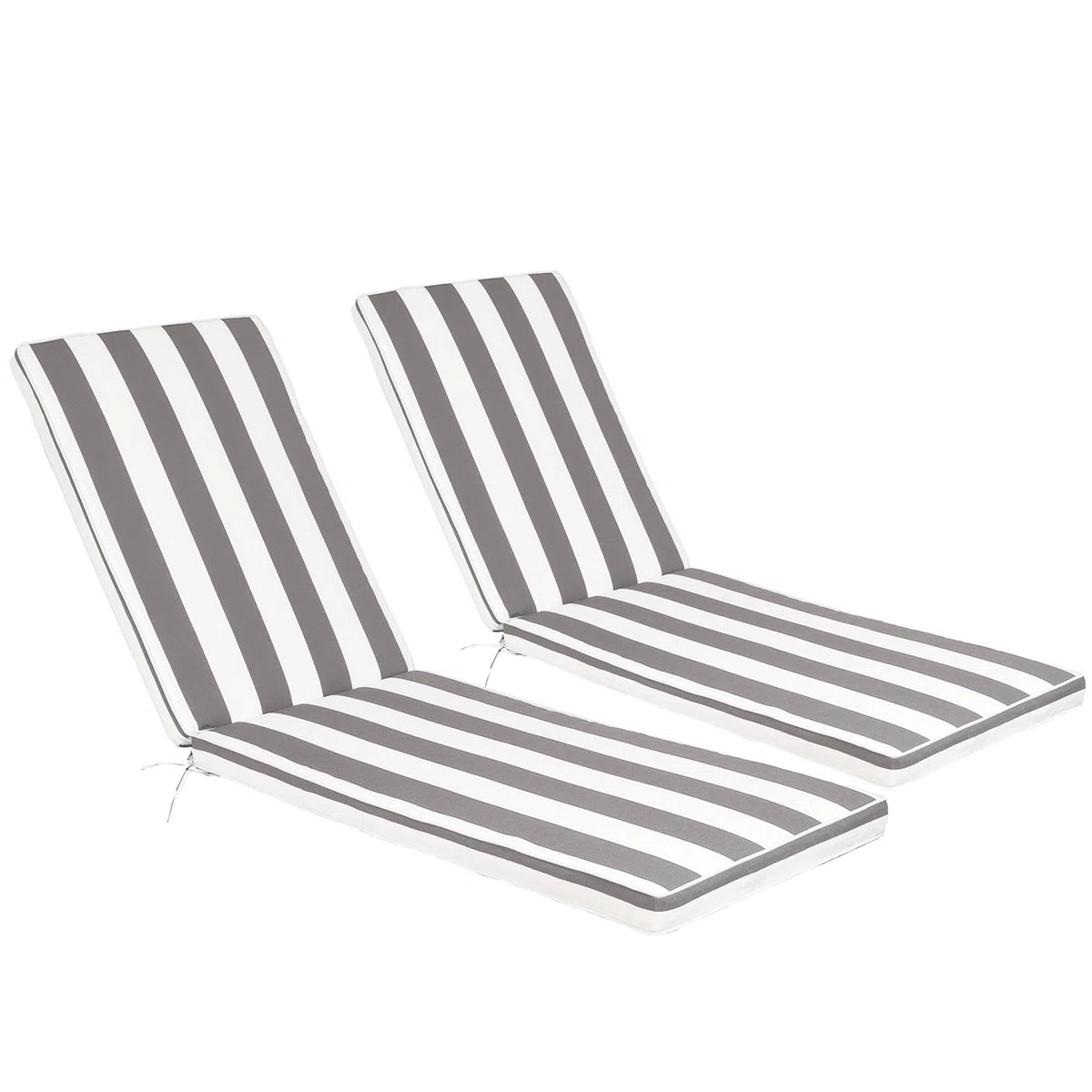 2Pcs Set Outdoor Lounge Chair Cushion Replacement Patio