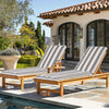 2Pcs Set Outdoor Lounge Chair Cushion Replacement Patio
