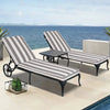 2Pcs Set Outdoor Lounge Chair Cushion Replacement Patio