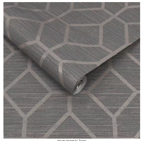 Asscher Geo Grey Wallpaper