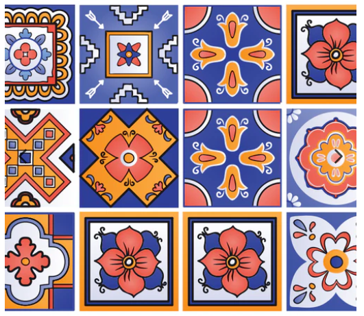 Colorful Backsplash Low-Maintenance Wall Tiles Easy to Install Stickers