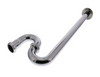 Chrome Plated Brass S-Trap, 20 GA w/ Flange