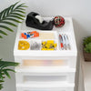 9-Drawers White Rolling Plastic Storage Drawer Cart