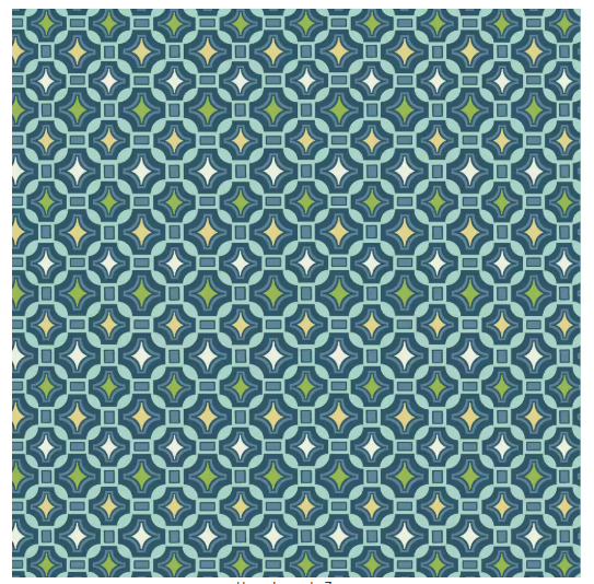 2-Piece Deep Seating Outdoor Lounge Chair Cushion in Sapphire Alana Tile