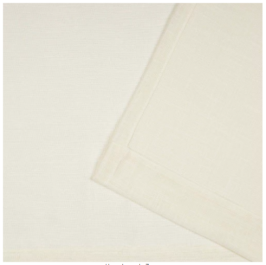 Bella Ivory Solid Sheer Hidden Tab / Rod Pocket Curtain (Set of 2)