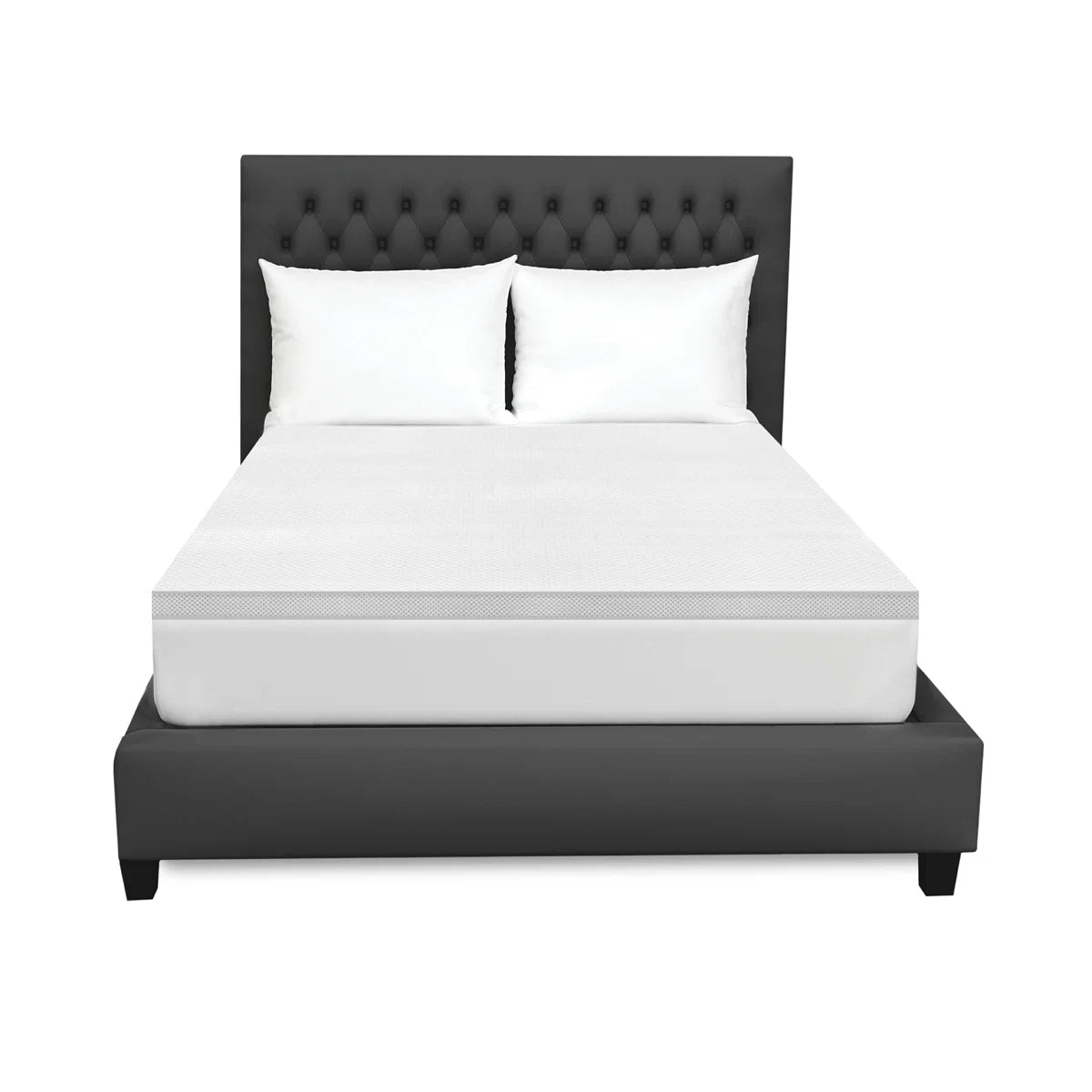 Gel Memory Foam Mattress Topper with Graphene Infused Cover - Califonia King