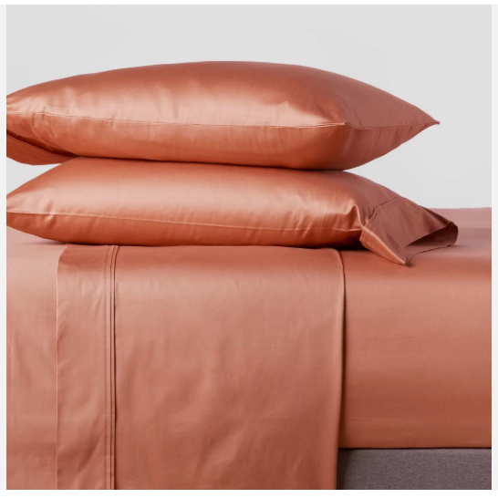400 Thread Count Cotton Sateen 4-Piece Sheet Set Twin/Twin XL